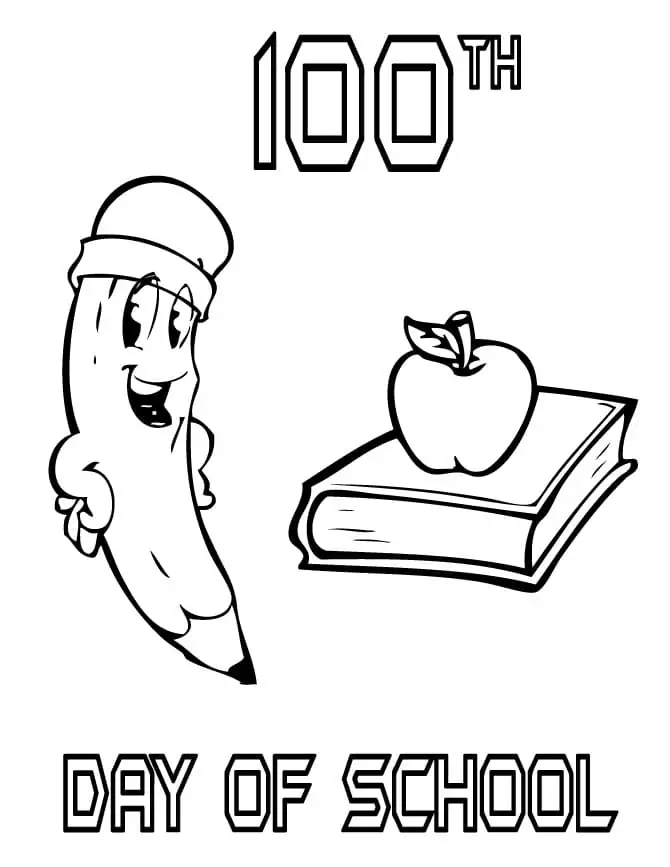 100th Day Of School Coloring pages 10