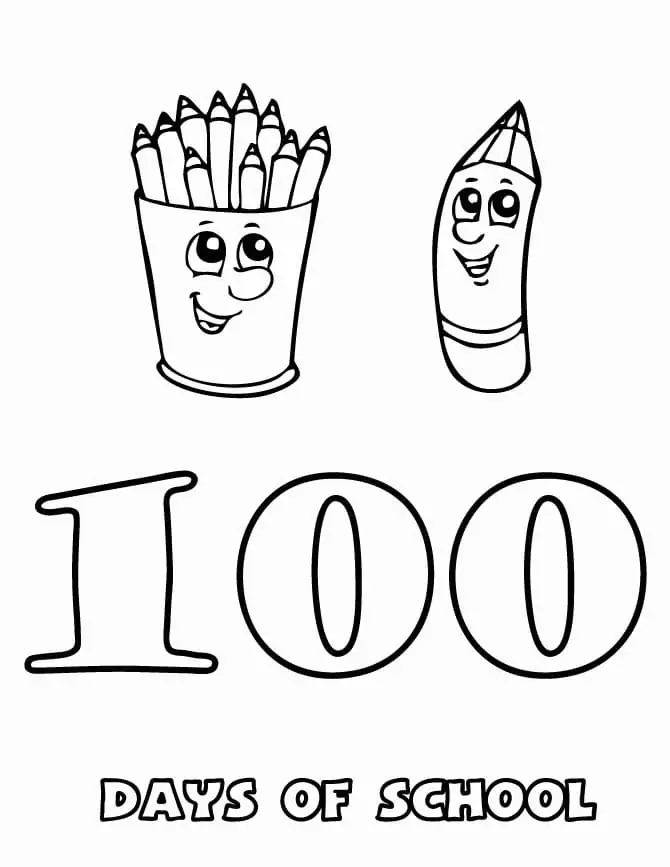 100th Day Of School Coloring pages 16