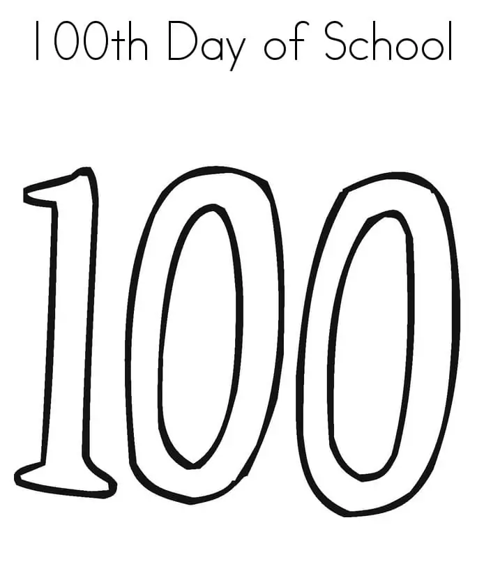 100th Day Of School Coloring pages 19