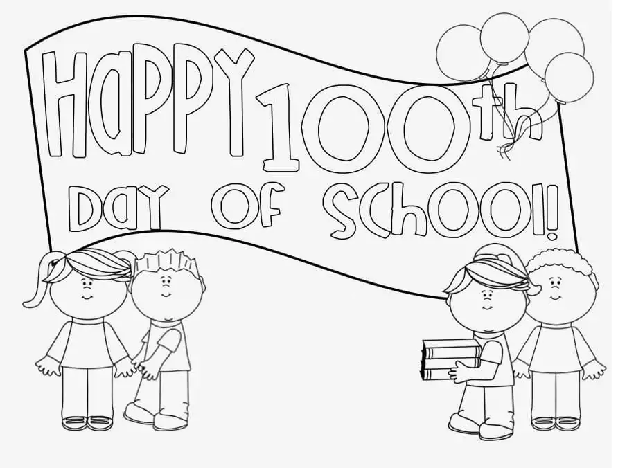 100th Day Of School Coloring pages 21