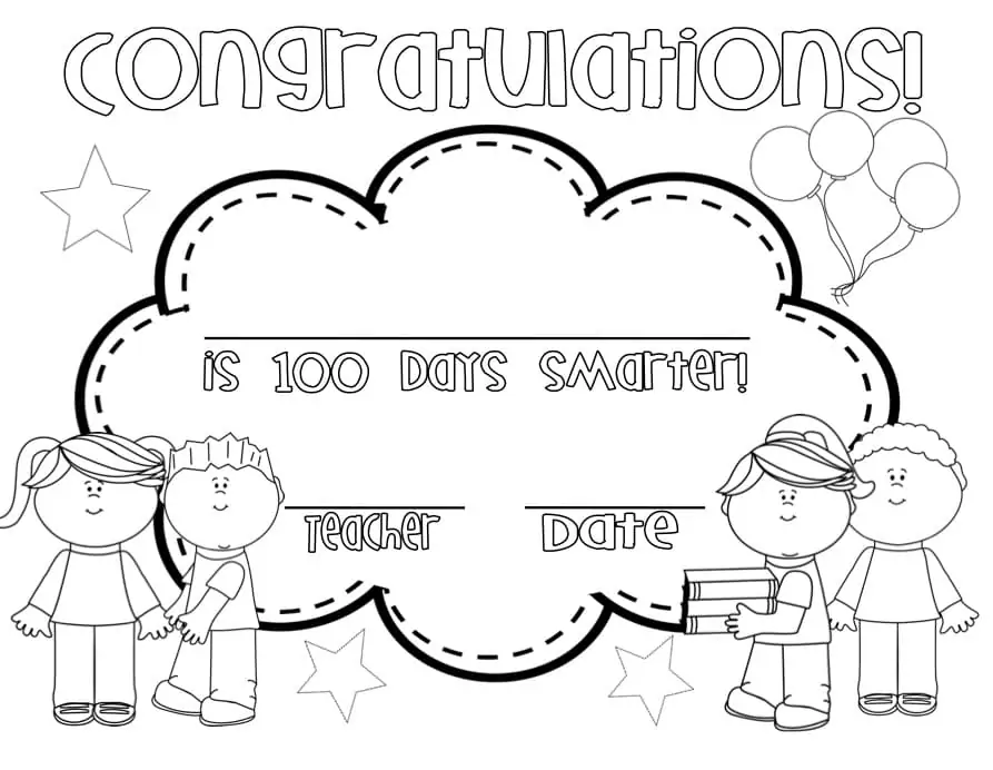 100th Day Of School Coloring pages 22