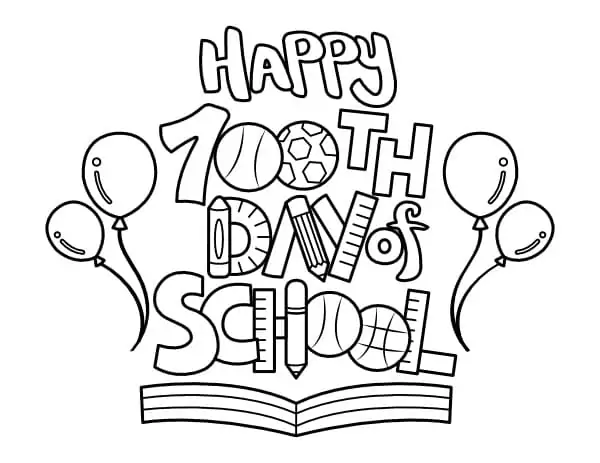 100th Day Of School Coloring pages 6