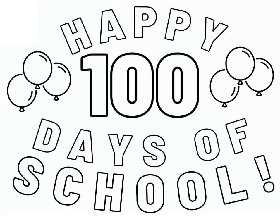 100th Day Of School Coloring pages 9