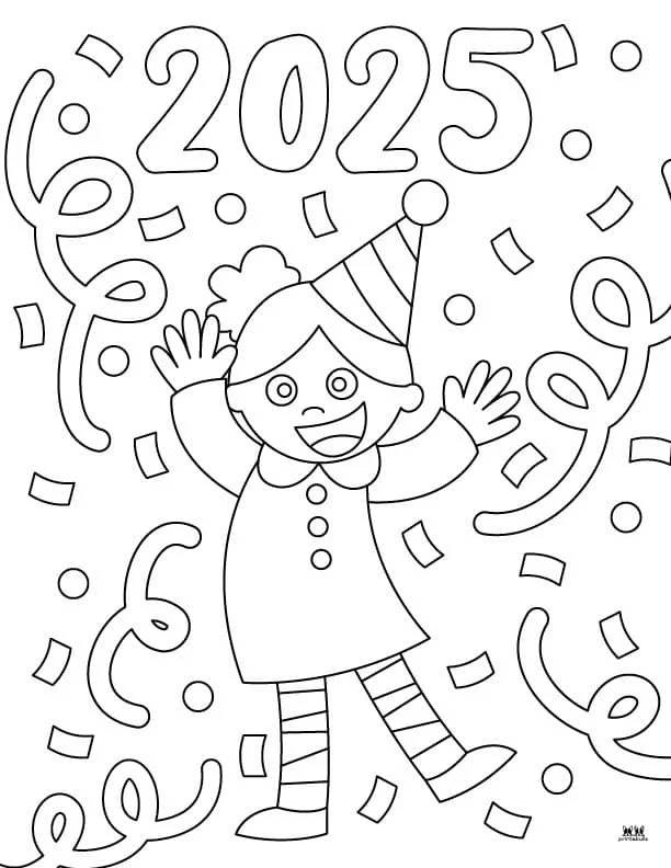 2025 Coloring Pages