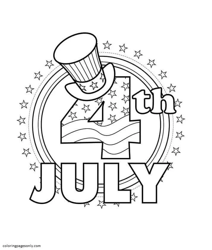 4th Of July Coloring Pages