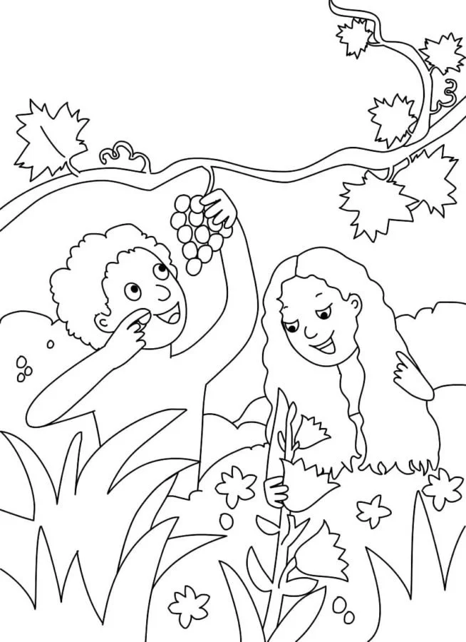 Desenhos de Adao E Eva Para Colorir 90