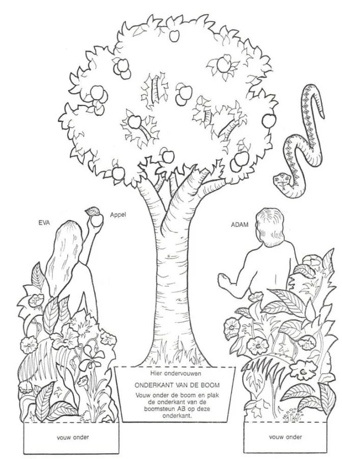 Desenhos de Adao E Eva Para Colorir 95