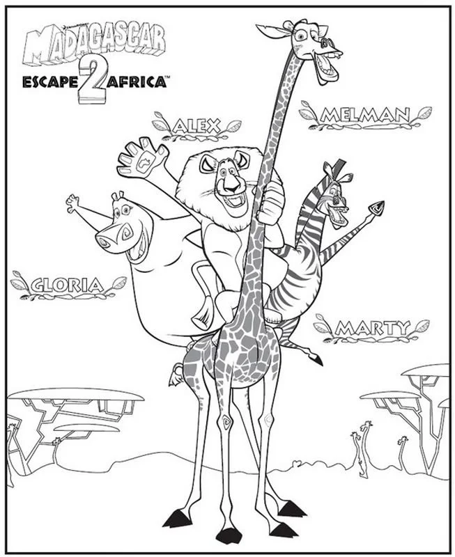 Desenhos de Africa Para Colorir 22