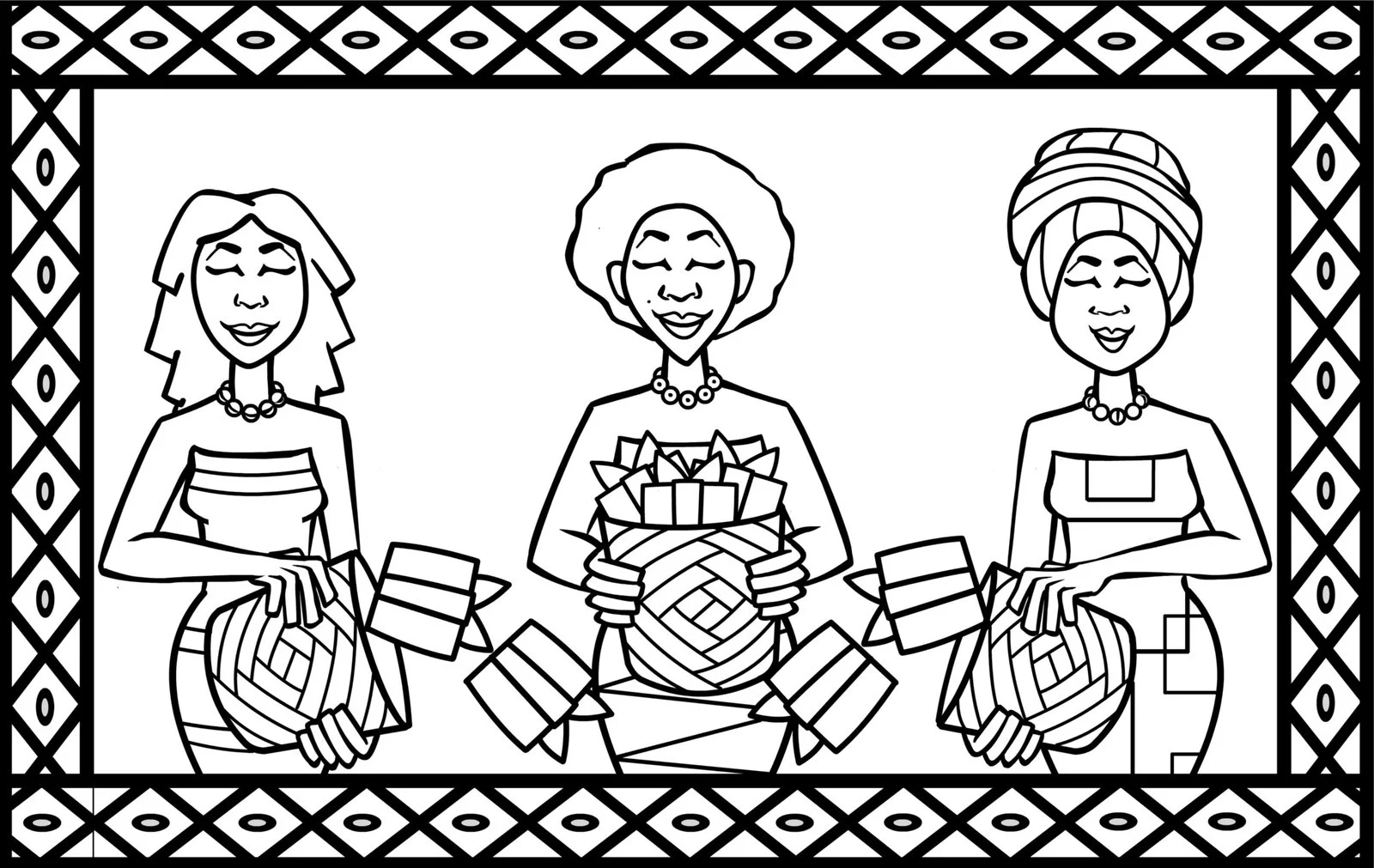 Desenhos de Africa Para Colorir 34