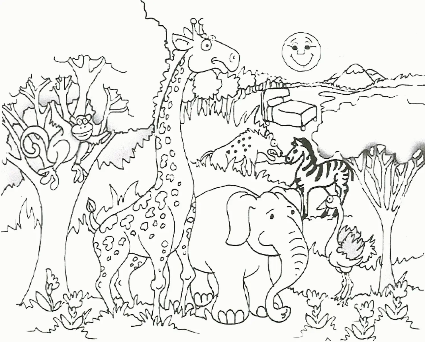 Desenhos de Africa Para Colorir 6