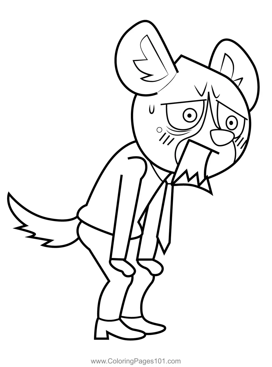 Aggretsuko Para Colorir 5