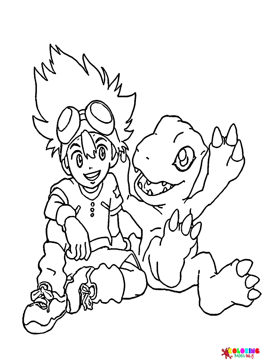 Desenhos de Agumon Para Colorir