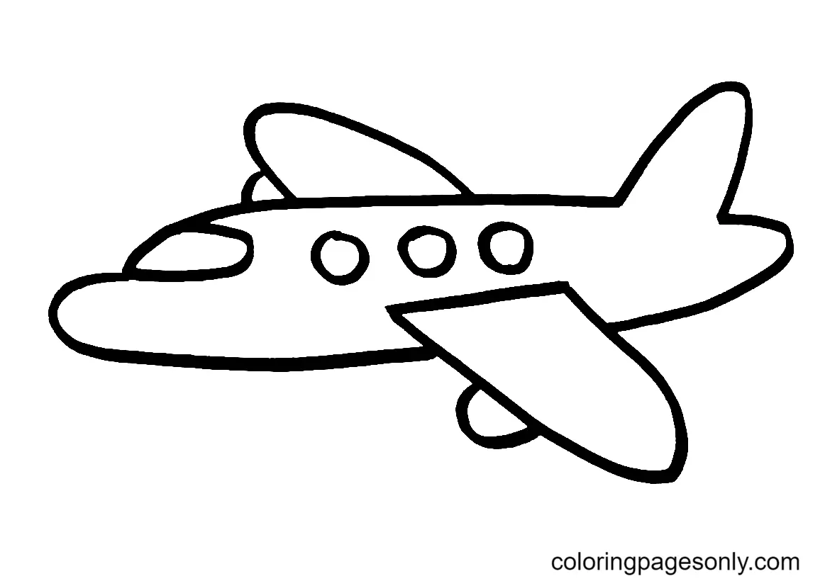 Desenhos de Aviao Para Colorir 1