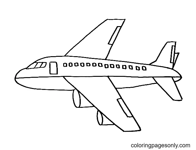 Desenhos de Aviao Para Colorir 14