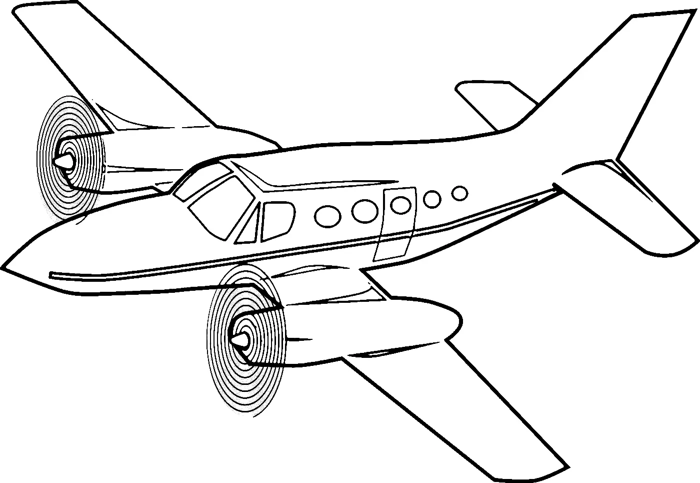 Desenhos de Aviao Para Colorir 15