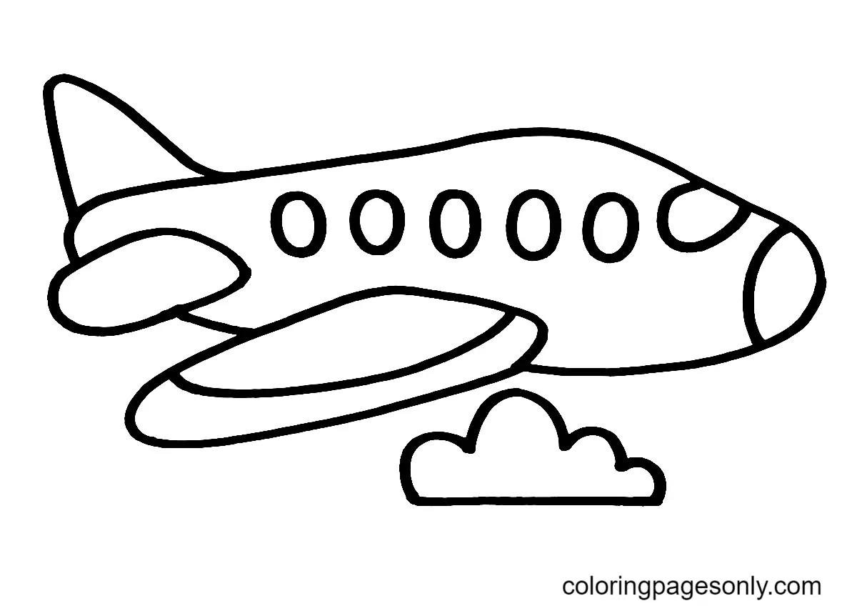 Desenhos de Aviao Para Colorir 17