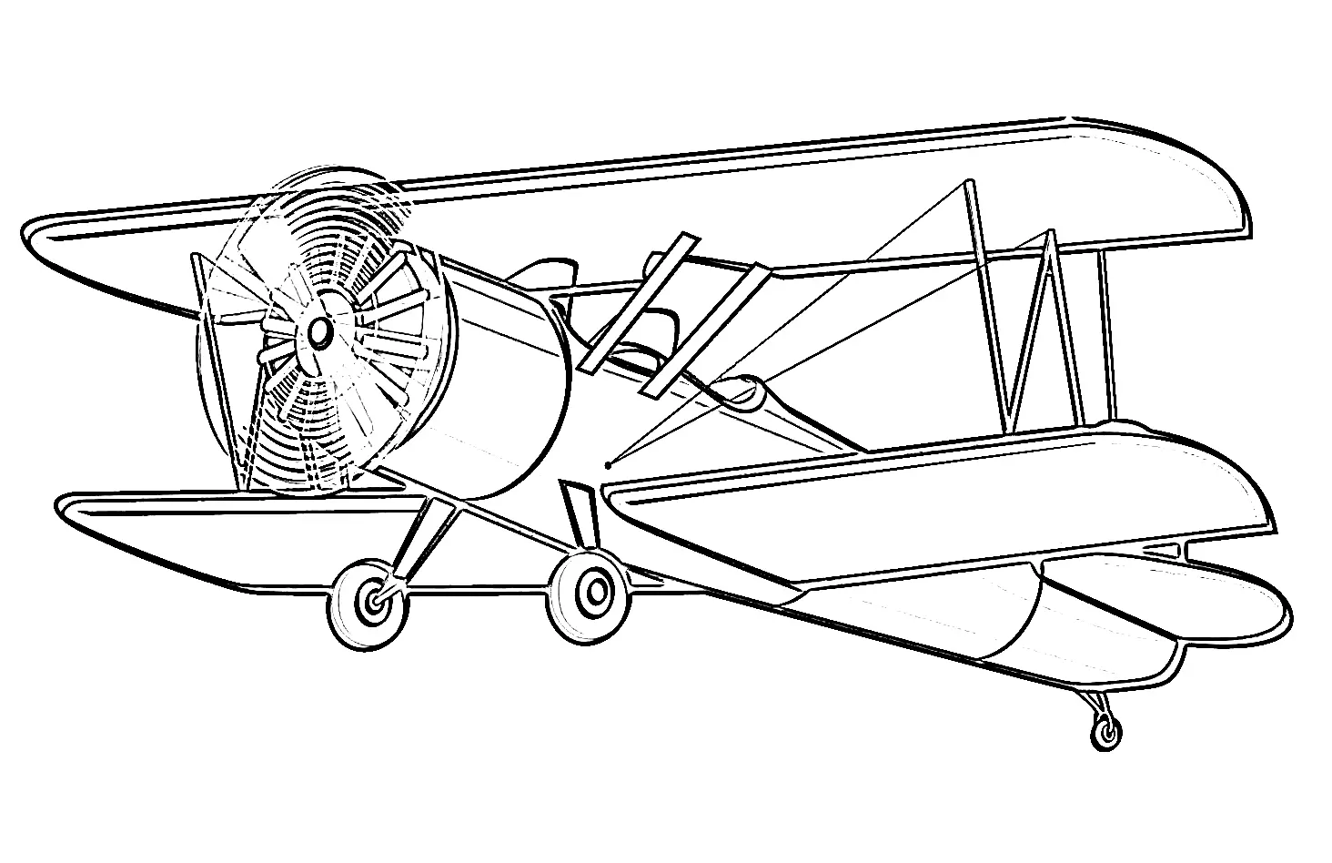 Desenhos de Aviao Para Colorir 19