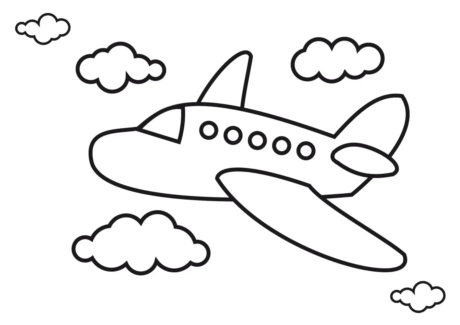 Desenhos de Aviao Para Colorir 2