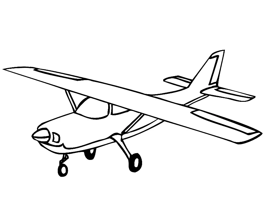 Desenhos de Aviao Para Colorir 21