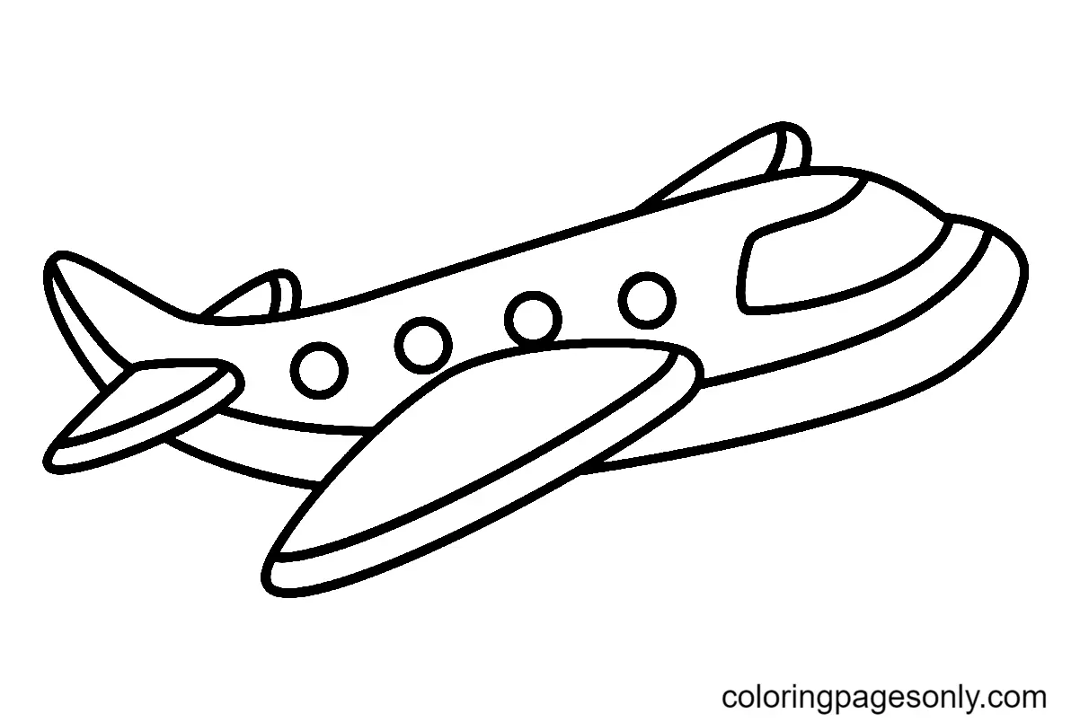 Desenhos de Aviao Para Colorir 3