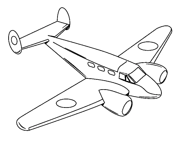 Desenhos de Aviao Para Colorir 31