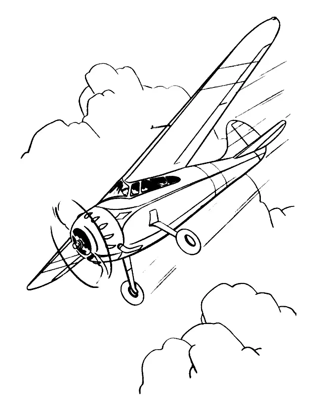 Desenhos de Aviao Para Colorir 32