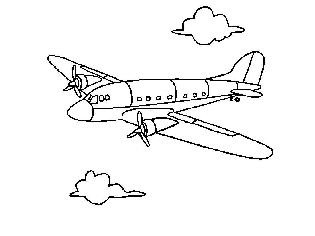 Desenhos de Aviao Para Colorir 36