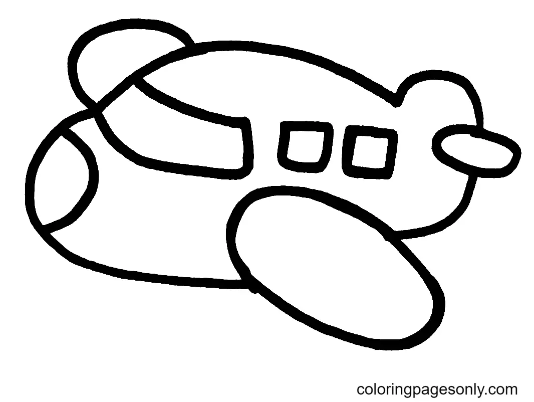 Desenhos de Aviao Para Colorir 40