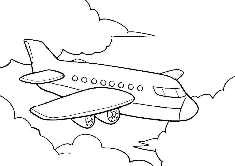 Desenhos de Aviao Para Colorir 44