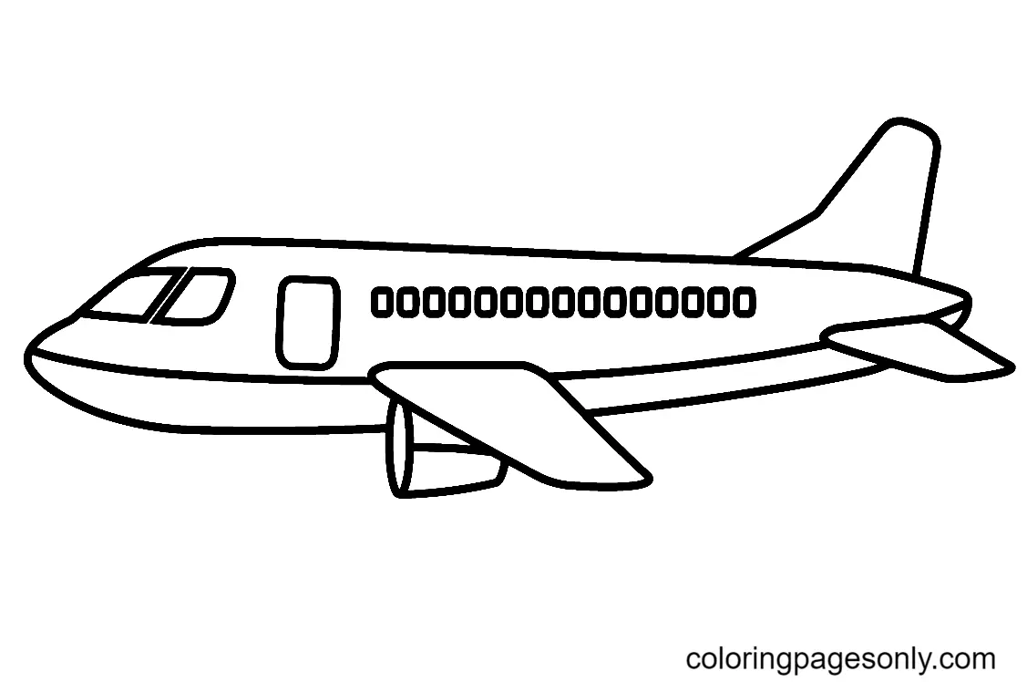 Desenhos de Aviao Para Colorir 9