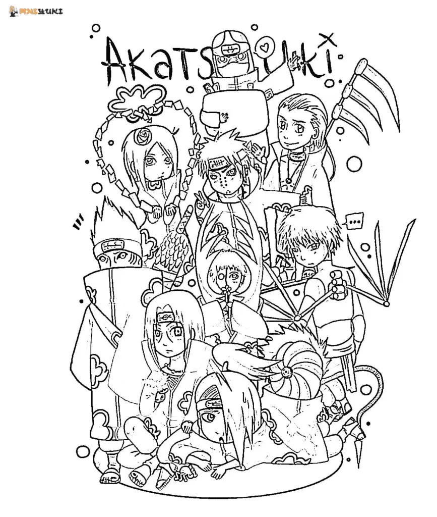 Akatsuki Coloring Pages 62