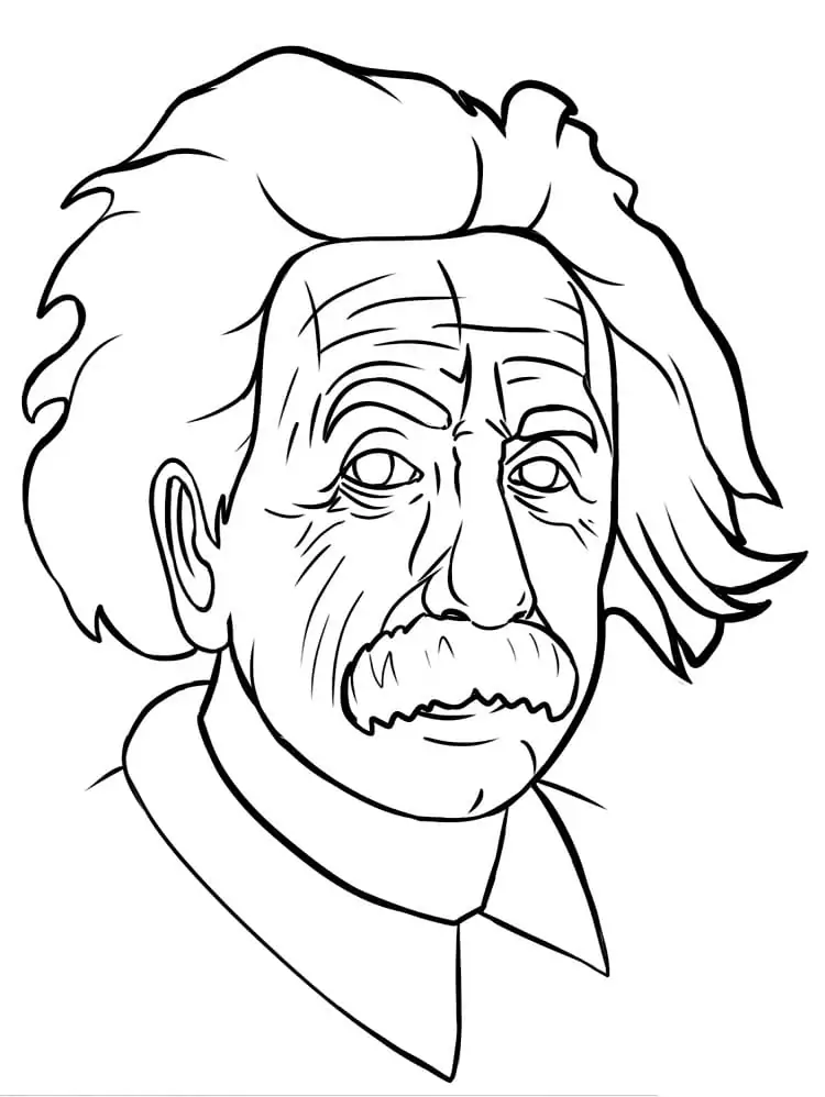 Albert Einstein Coloring pages 5