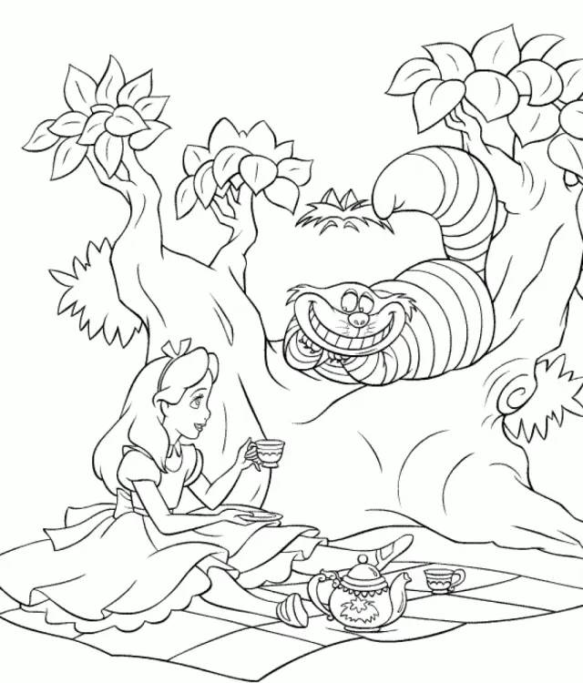 Alice im Wunderland Ausmalbilder 77