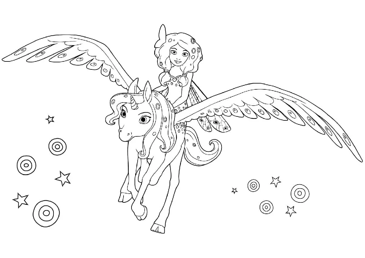 Alicorn Coloring Pages 20