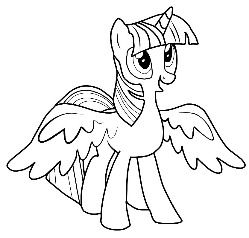 Alicorn Coloring Pages 30