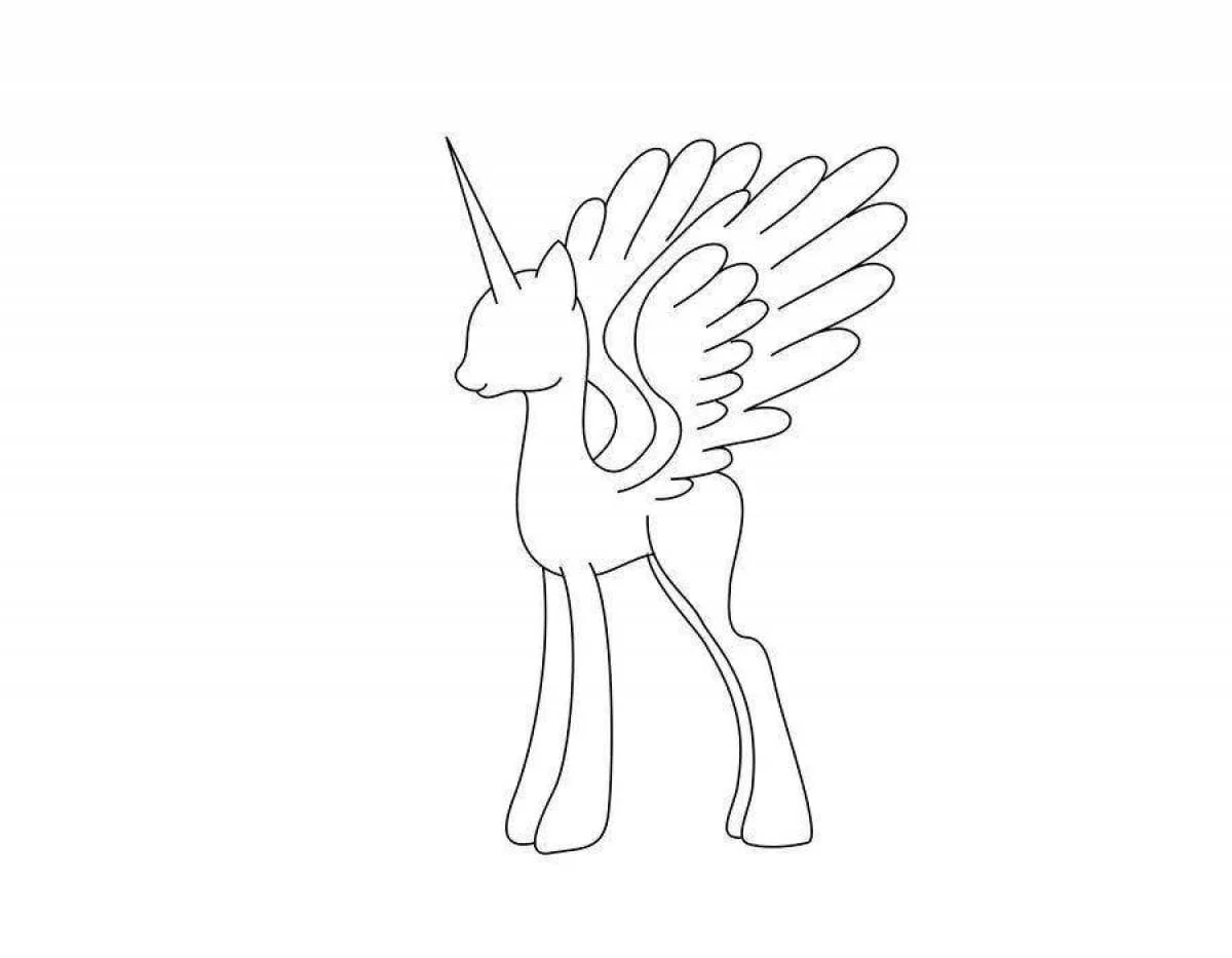 Alicorn Coloring Pages 33