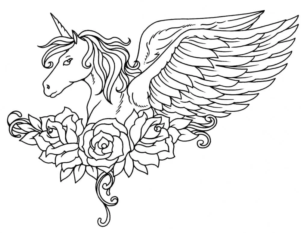 Alicorn Coloring Pages 36