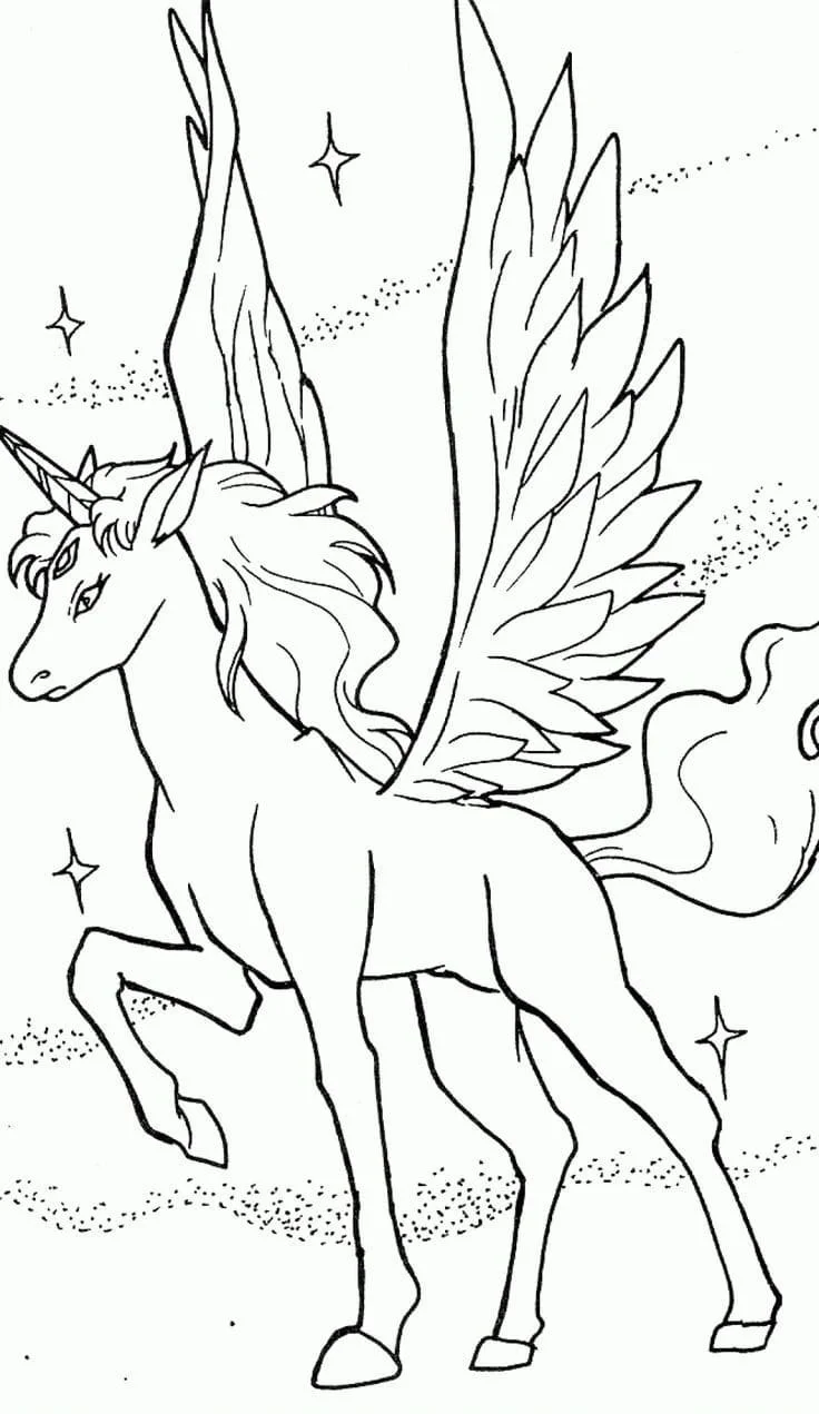 Alicorn Coloring Pages 48