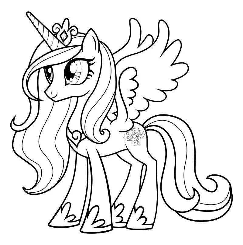 Alicorn Coloring Pages 50