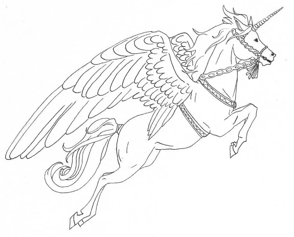 Alicorn Coloring Pages 77