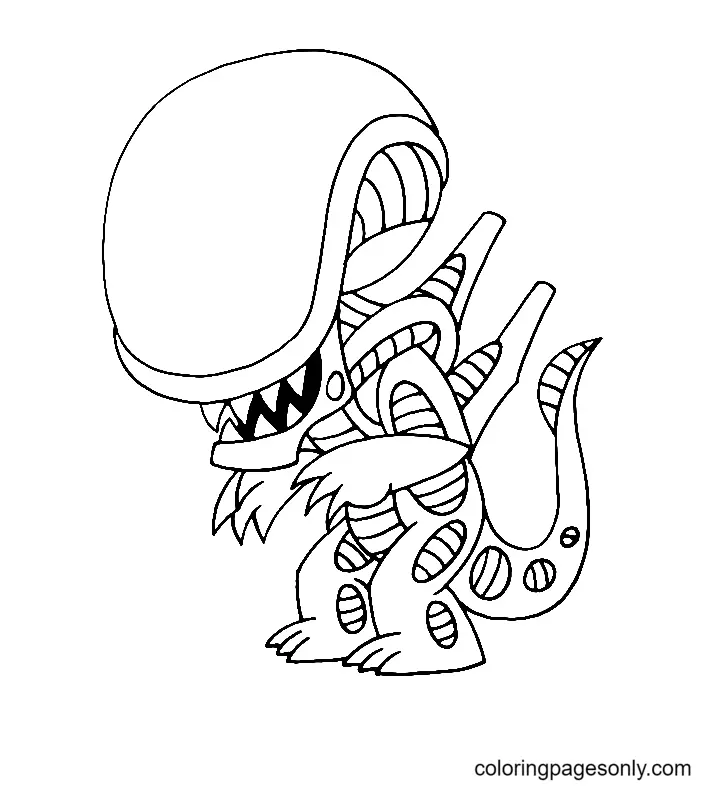 Desenhos de Alien Para Colorir 2