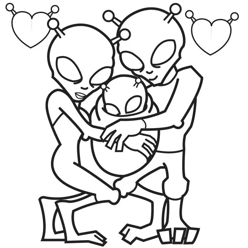 Desenhos de Alien Para Colorir 29