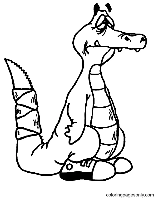 Desenhos de Jacare Para Colorir 55