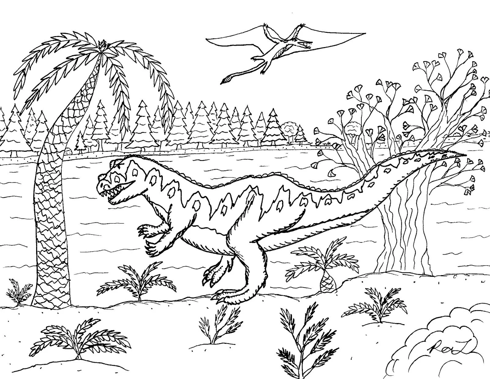 Allosaurus Coloring Pages 55