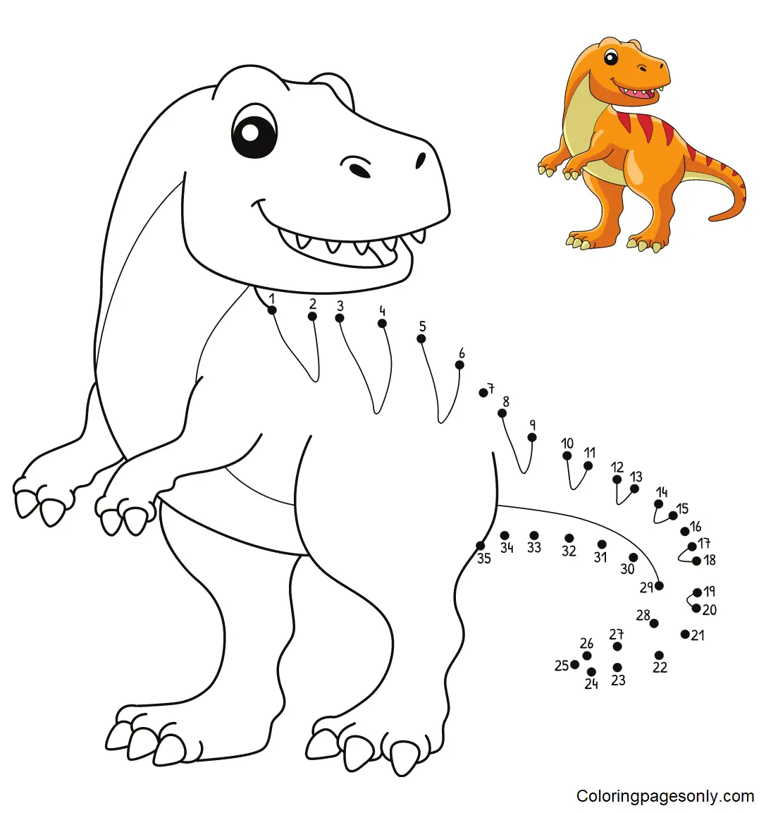 Desenhos de Alossauro Para Colorir 62