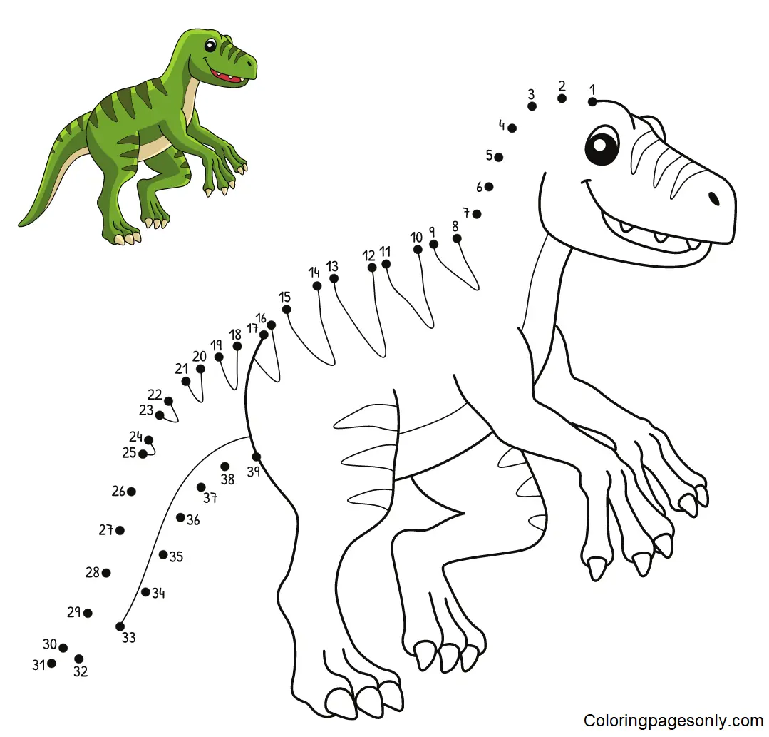 Allosaurus Para Colorear