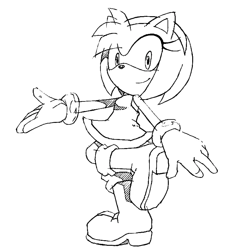 Amy Rose Coloring Pages 59