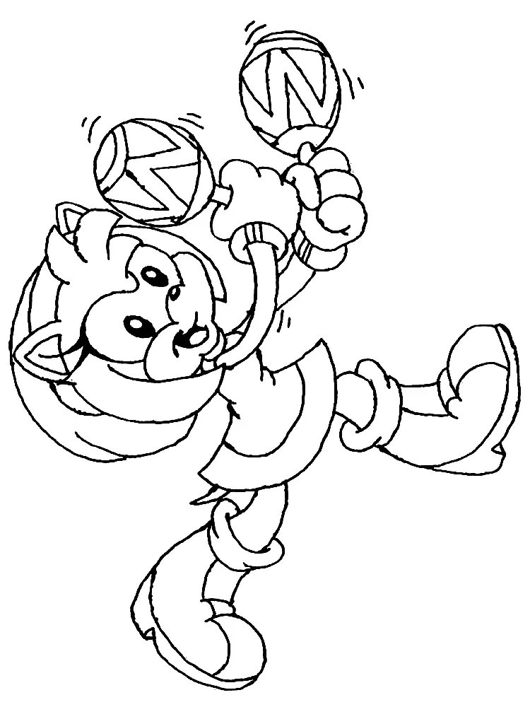 Amy Rose Para Colorear 66