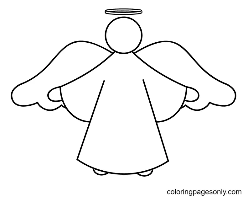 Angel Coloring Pages 12