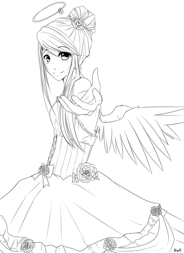 Angel Coloring Pages 33